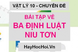 Bài tập về Ba định luật Niu-tơn có lời giải - Vật lý 10 chuyên đề